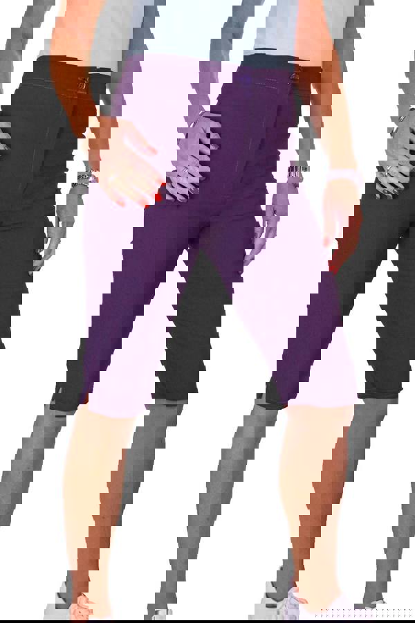 Paulo Due Women's Casual Stretch Knee Length Shorts