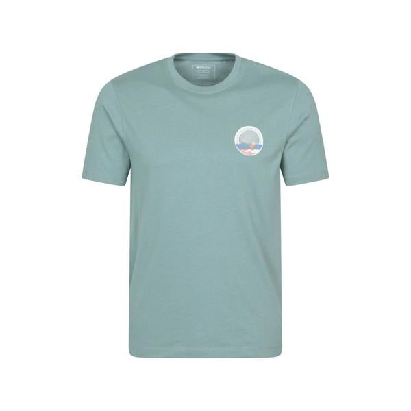 Mountain Warehouse Mens Brighton Short-Sleeved T-Shirt - Pale Green - 