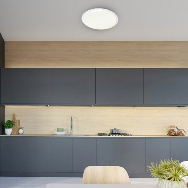 Milagro Cruz LED 50CM 66W Modern Ceiling Light With Fully Adjustable Brightness And Colour Temperature Via Included Remote Control