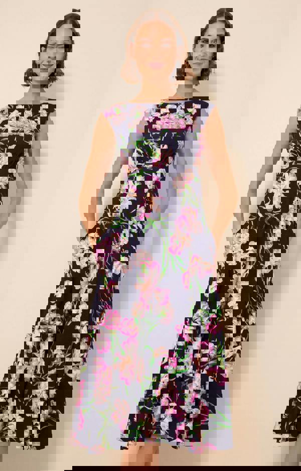 Alie Street London Luna Midi Dress - Midnight Blossom