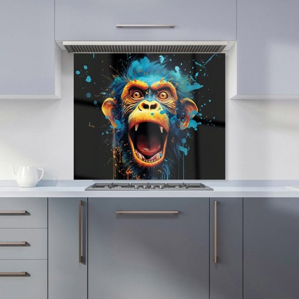 Warren Reed - Designer Crazy Monkey face Splashart Kitchen Splashback
