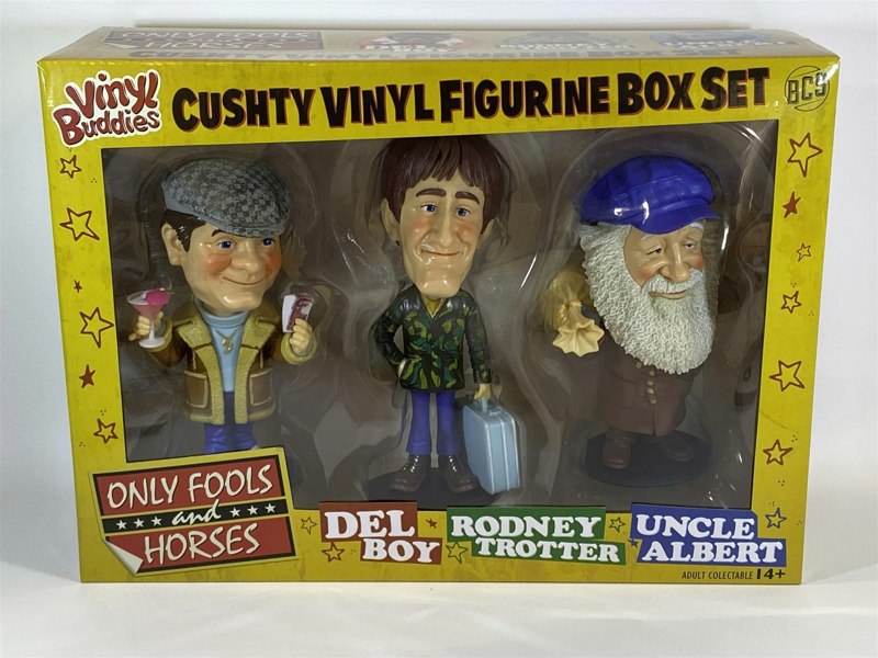 only fools and horses cushty del rodney albert vinyl figure gift set