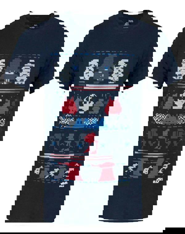 Star Wars Mens Blue Darth Vader Short Sleeved T-Shirt