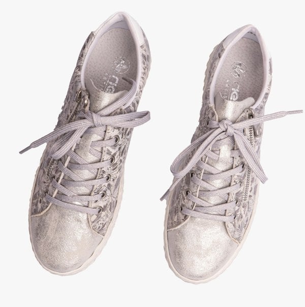 Rieker N0900-90 Womens Shoes - Silver