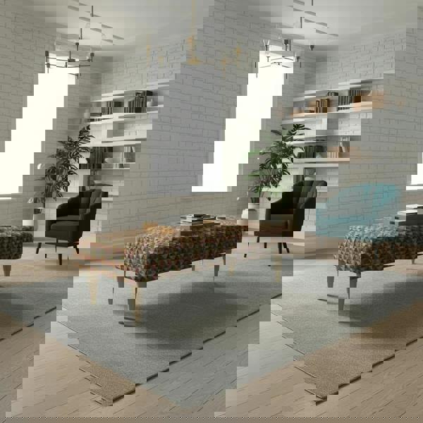 Modern Rectangular Non - Storage Ottoman Seating Stool for UK Homes - ISTOOLS