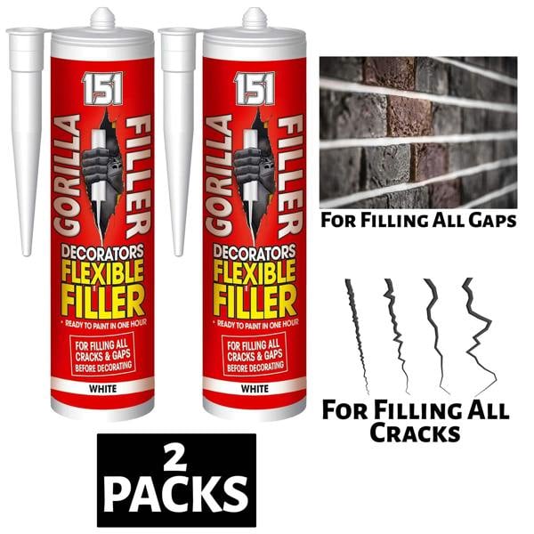 151 2X Gorilla Filler White 320ml