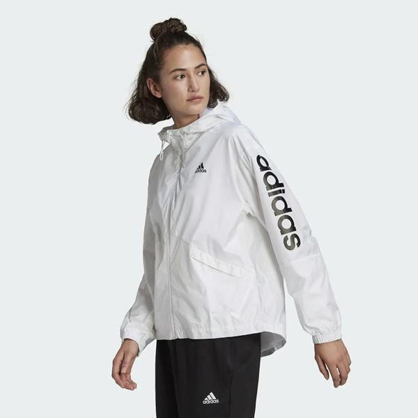 Adidas Ess Women's Oversized Windbreaker Jacket White