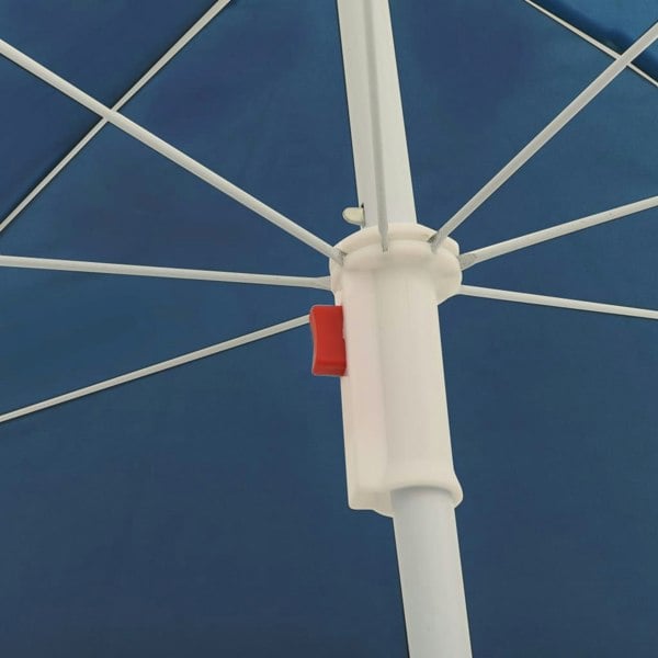 Berkfield Outdoor Parasol  with Steel Pole Blue 180 cm
