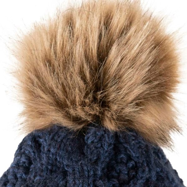 Aran Diamond Cable SCOTLAND Pom Pom Hat Aran Diamond Cable Scotland Pom Pom Hat
