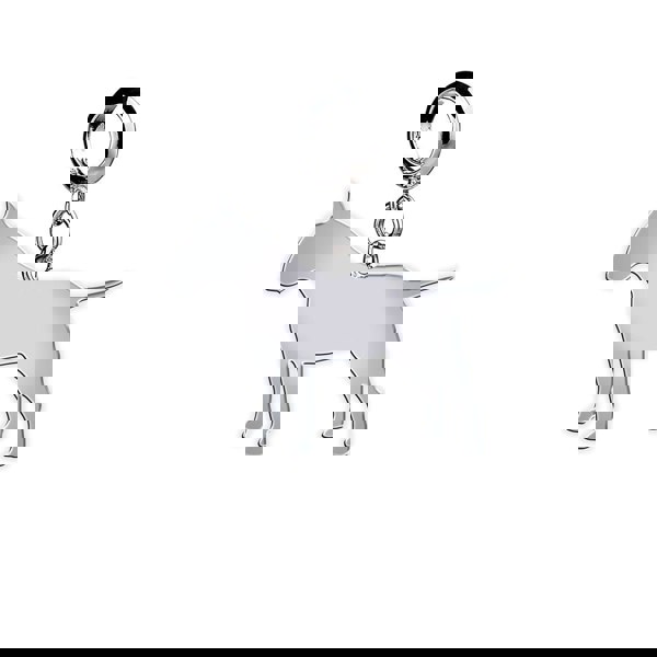 Bull Terrier Silhouette Silver Charm - MYLEE London