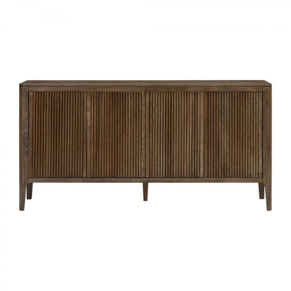 Wyld Haus Manaus Walnut Wood Grain Four Door Sideboard