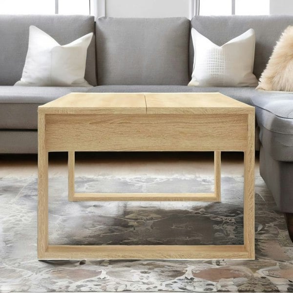 Rafaelo Mobilia Rectangular Coffee Table Living Room Furniture Oak