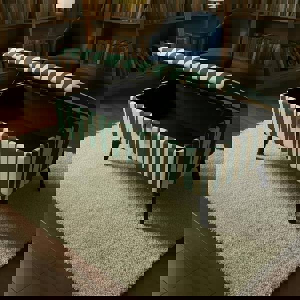 Multi-toned statement fabric seating bench for bedroom organisation