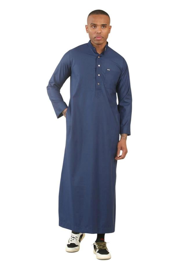 Infinity Leather Men's Thobe Arab Saudi Emirati Islamic Clothing Jubba Robe
