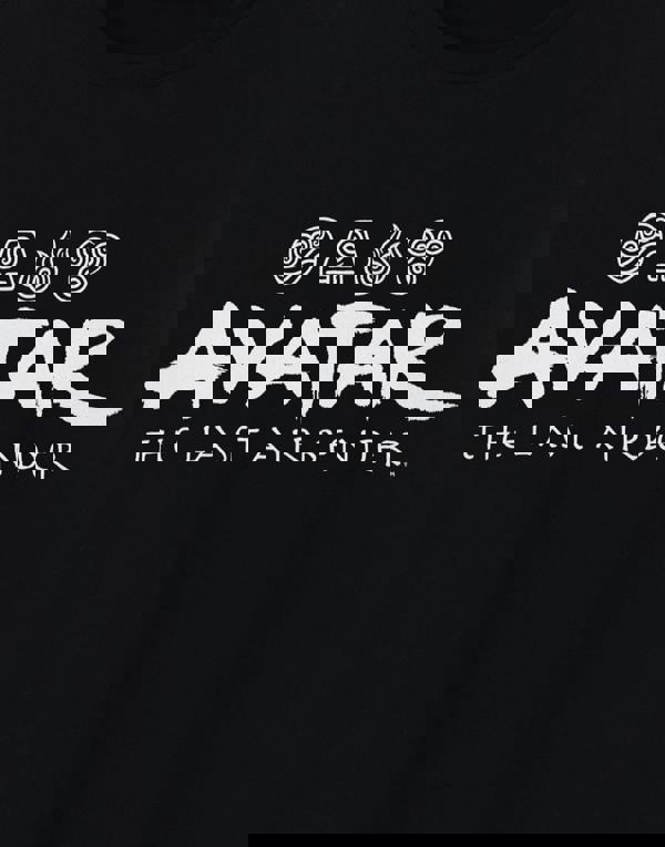 Avatar: The Last Airbender Mens Black Element Logos Short Sleeved T-Shirt