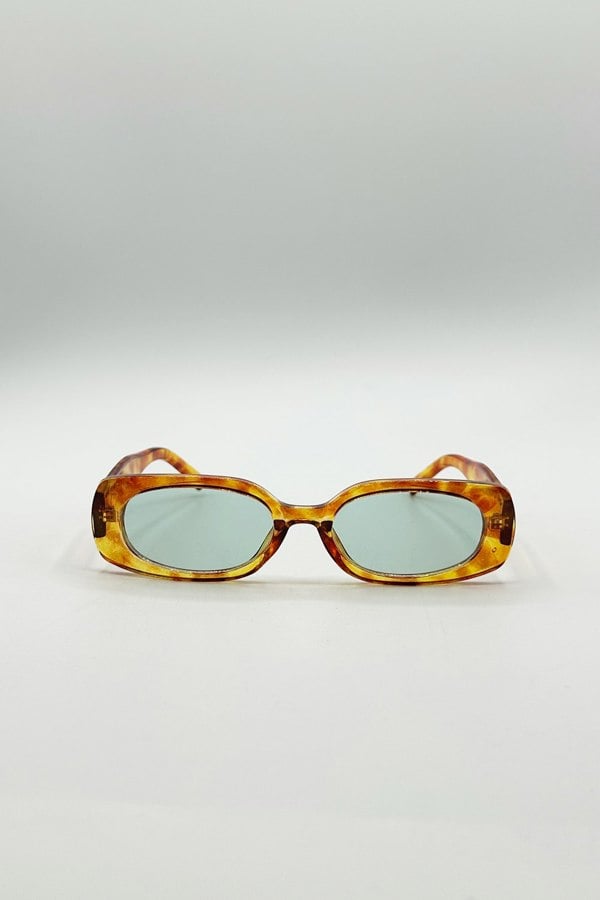 SVNX Rectangular Sunglasses in Orange Tortoiseshell