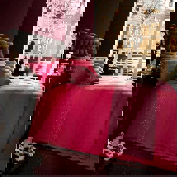 Smart Living Diamante 5pc Bed in a Bag - Fuchsia