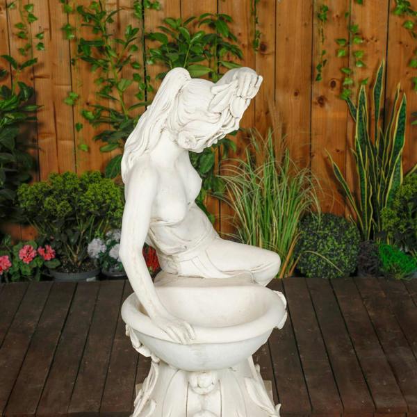 Giant Greek Bathing Lady With Flowers  (NO PLINTHS) 