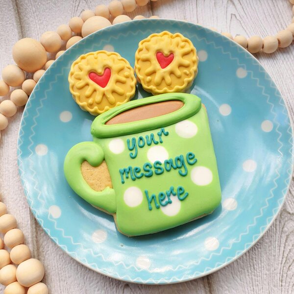 The Cookie Collaboration Personalised Tea & Biscuits Cookie LETTERBOX GIFT