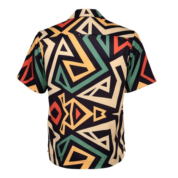 David WeJ Geo Print 2 Piece Set - Black Green