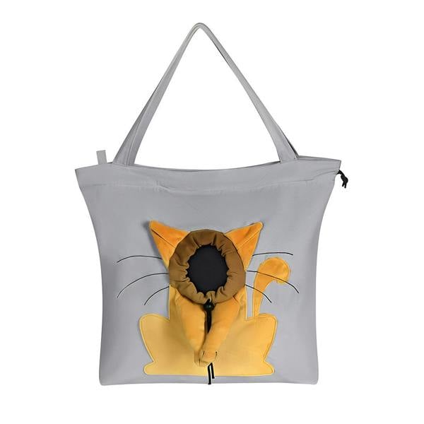 Anywags Anypet Cat Handbag Gray Soft Collar Pets Carrier Luggage Small Dog Travel Tote Bag With Safety Zippers