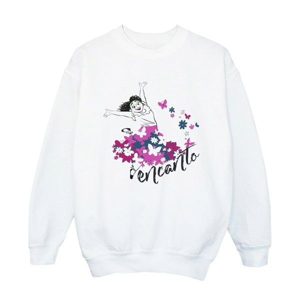 Disney Girls Encanto Mirabel Flower Sweatshirt - White