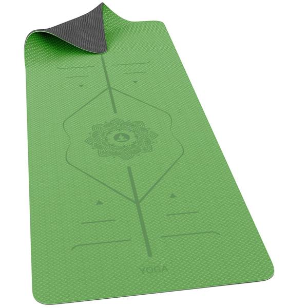 ROMIX Pro Yoga Mat with Alignment Lines, 6mm Non Slip Lightweight Exercise Mat with Carry Bag and Strap