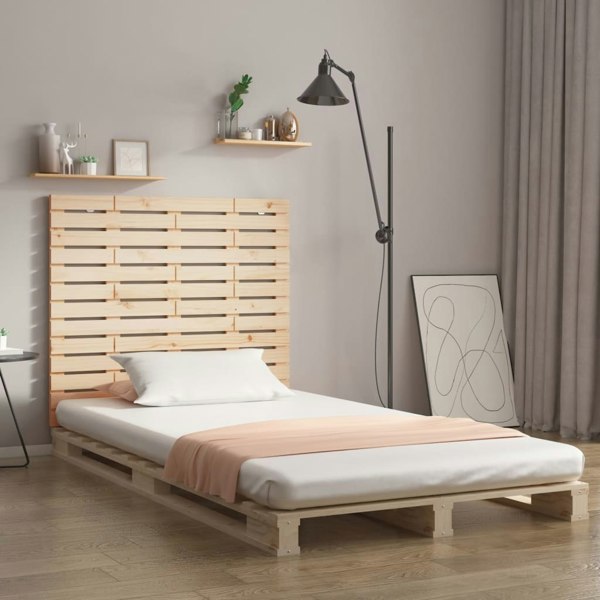Berkfield Wall Headboard 146x3x91.5 cm Solid Wood Pine