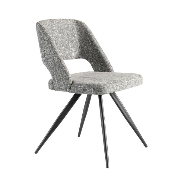 Angel Cerdá Grey Fabric Swivel Chair 4010