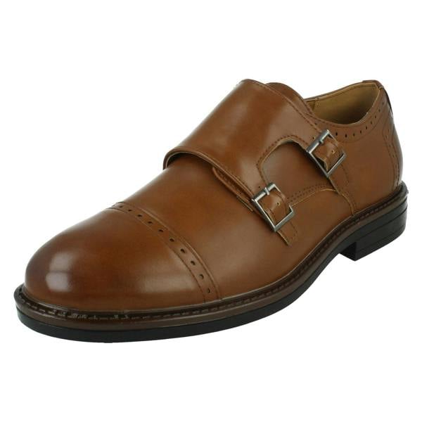 Thomas Blunt Mens Thomas Blunt Dual Buckle Strap Brogue Shoes A1131