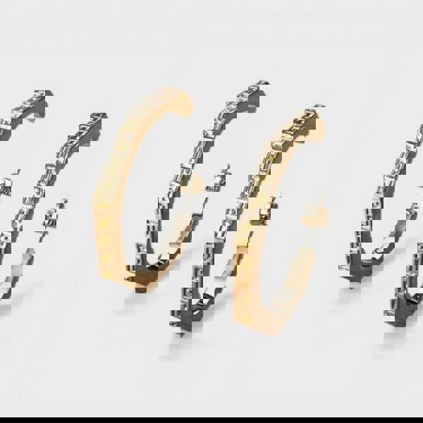 Versace Hex Greca Earrings Gold