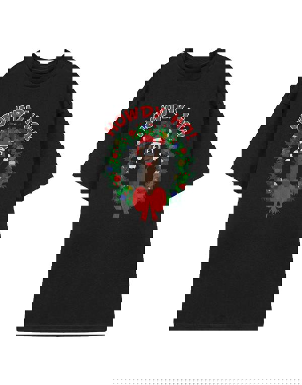 South Park Mr Hanky Mens Black Howdy Ho! Short Sleeved T-Shirt