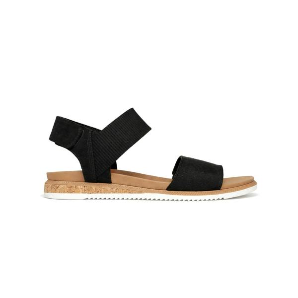 Skechers Skechers DESERT KISS LOW-TOP LOOK Womens Ankle Strap Sandals Black