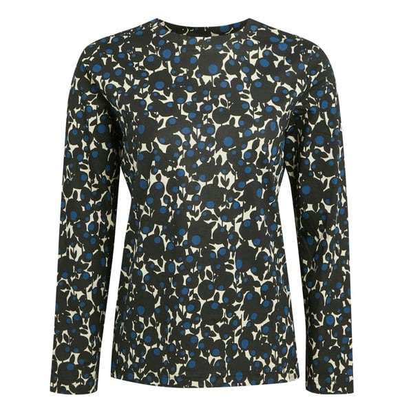 Regatta Women's Orla Kiely Printed Long-Sleeved T-Shirt - Berry Bubble Blue