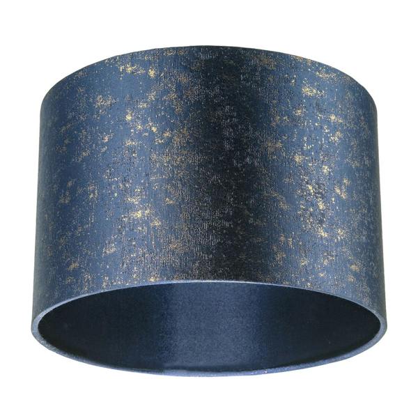 Midnight Blue Jacquard Fabric Lamp Shade with Gold Foil Fleck Accents Image 5