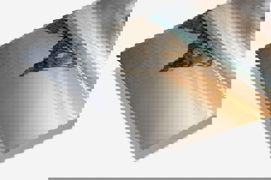 beach artwork printed on acrylic