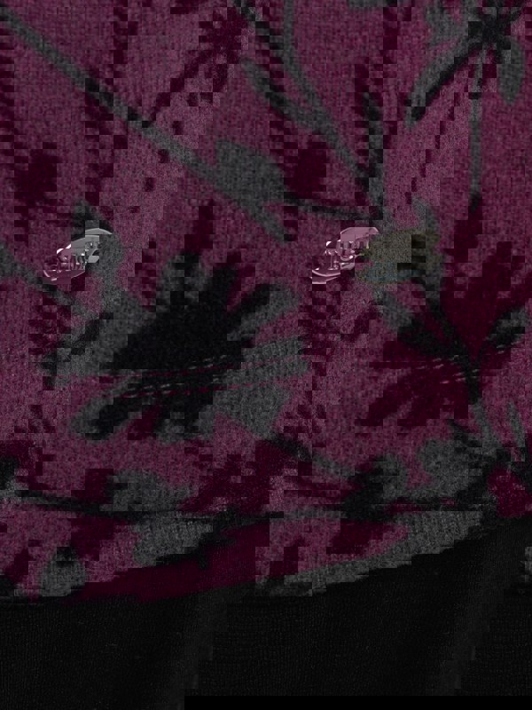 TIGI-Wear Dark Floral Split Cowl Top