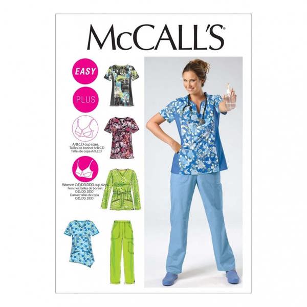 McCalls 6473 Paper Sewing Pattern – Women's Trousers & Top, Easy