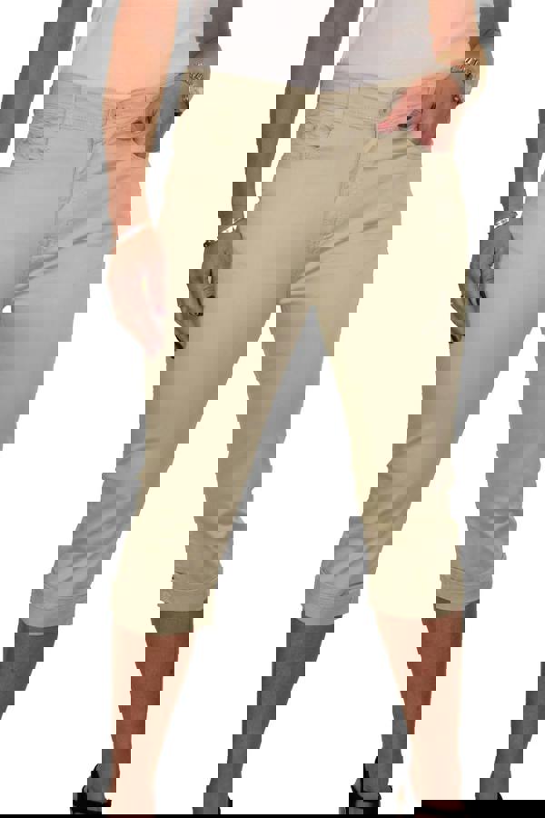 Paulo Due Women's Cropped Chino Trousers with High Waist