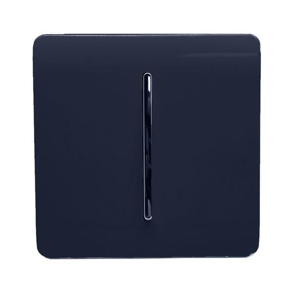 Trendi Switch 1 Gang 1 or 2 way Rocker Light Switch in Navy Blue