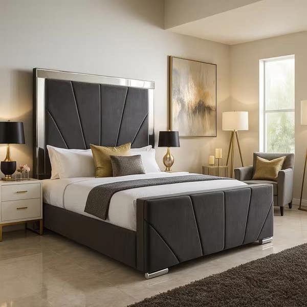 Paradise Beds Sunrise Mirrored Bed Frame