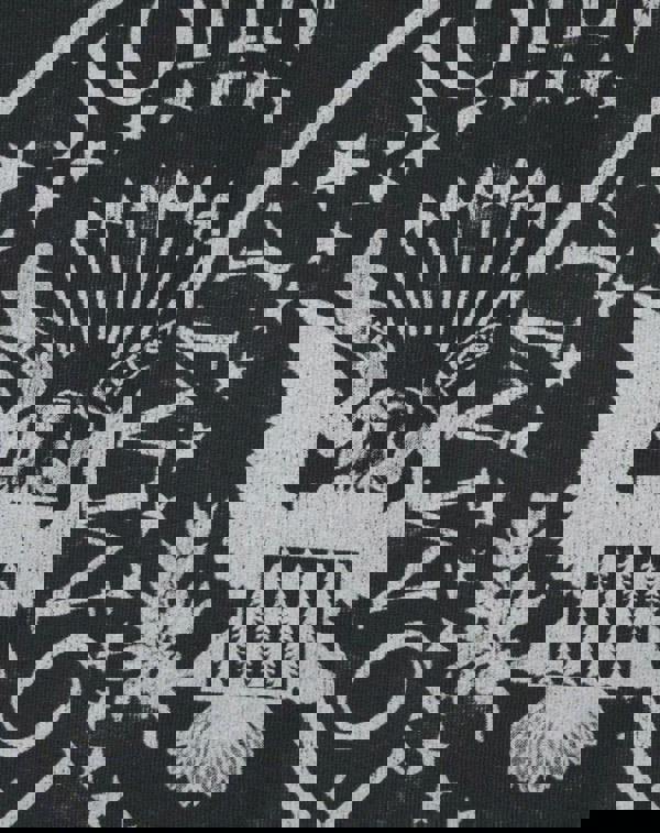 Amplified Clothing Womens Grey Ramones Seal Logo Sweatshirt