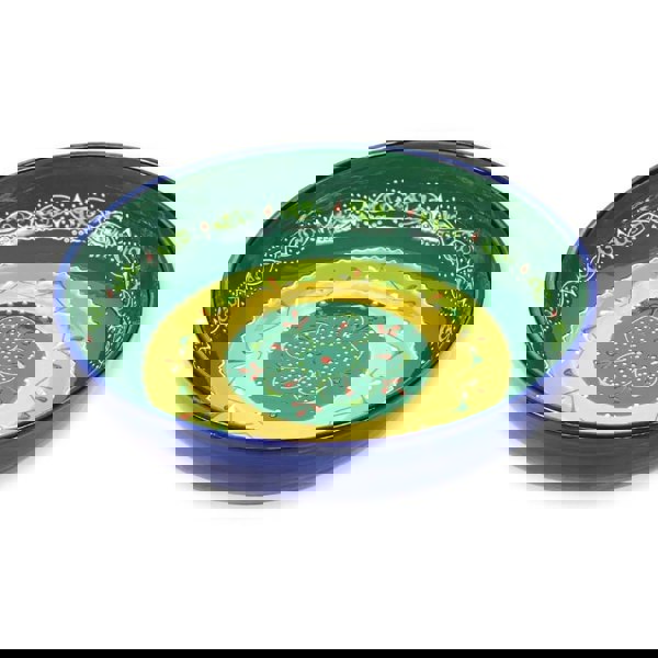 Large bowl - orange green