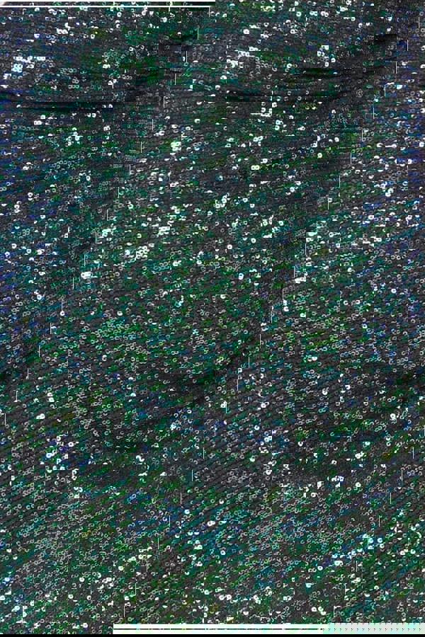 One Shoulder Asymmetric Midi Dress - Emerald Green DR3702