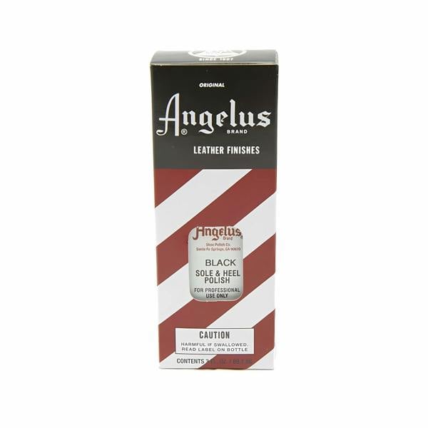 Angelus Black Sole & Heel Polish - Instant Gloss Edge Finish 3oz