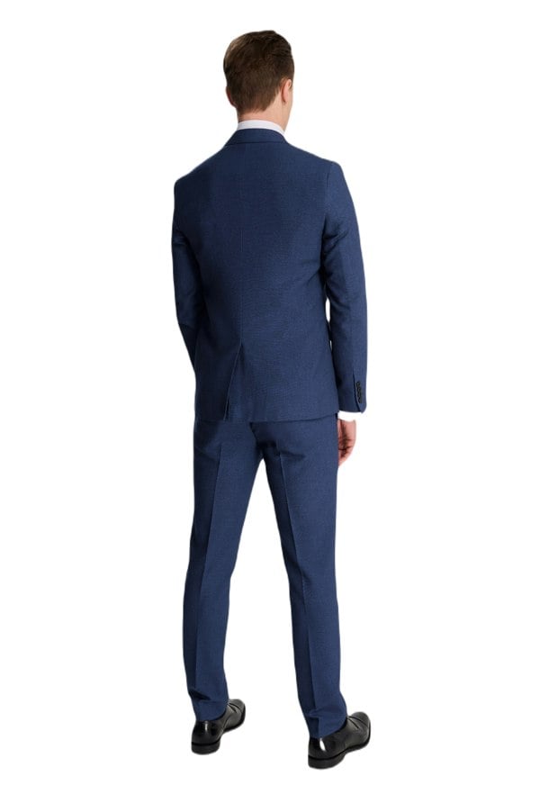Harry Brown London Archie Melange Slim Fit Suit Jacket in Blue