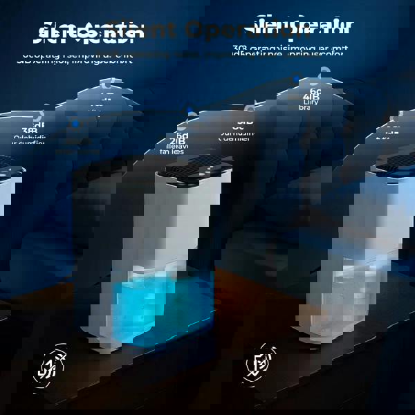 Spector Electric Dehumidifier 2000ml Drying Moisture with LED Light Timer Silent