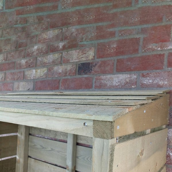 Shire Tall Wall Log Store Sawn Pressure Treated 880Wx440D - Best Shed