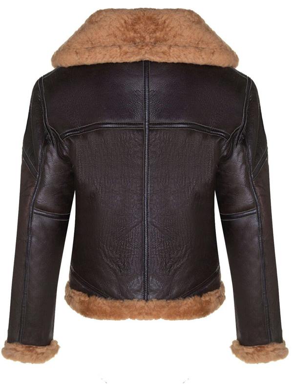 Infinity Leather Womens RAF Sheepskin Flying Jacket-Albany