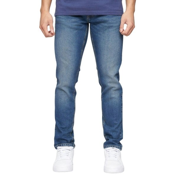 Crosshatch Mens Buraca Slim Jeans - Stone Wash